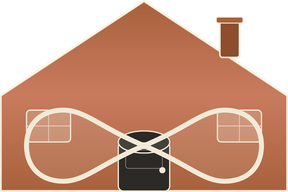 EriphillCare — house with infinity care loop